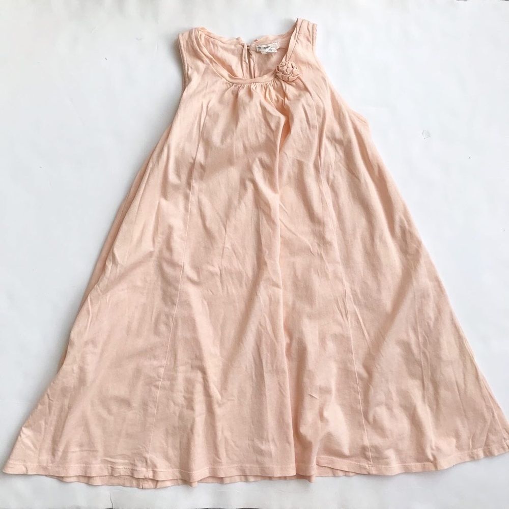 Crewcuts peachy flowy dress VGUC - very light discolouration 10Y